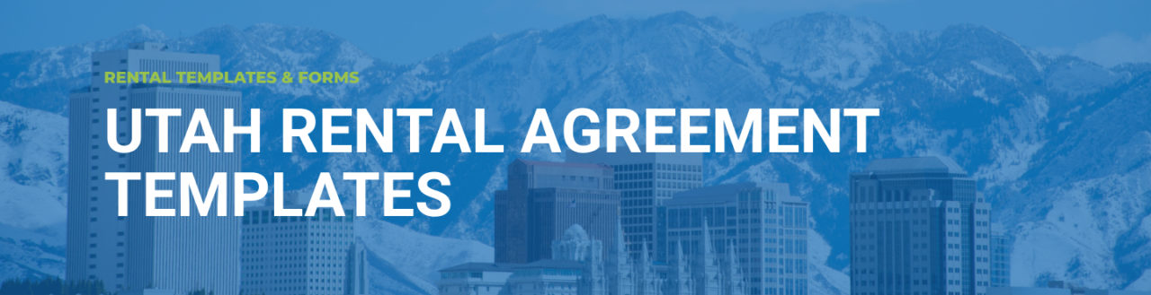 Utah Rental Agreement Template | 2023 | PDF & DOC