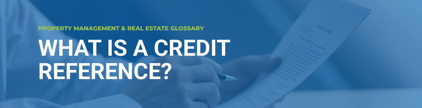 What is a credit reference What is a credit reference