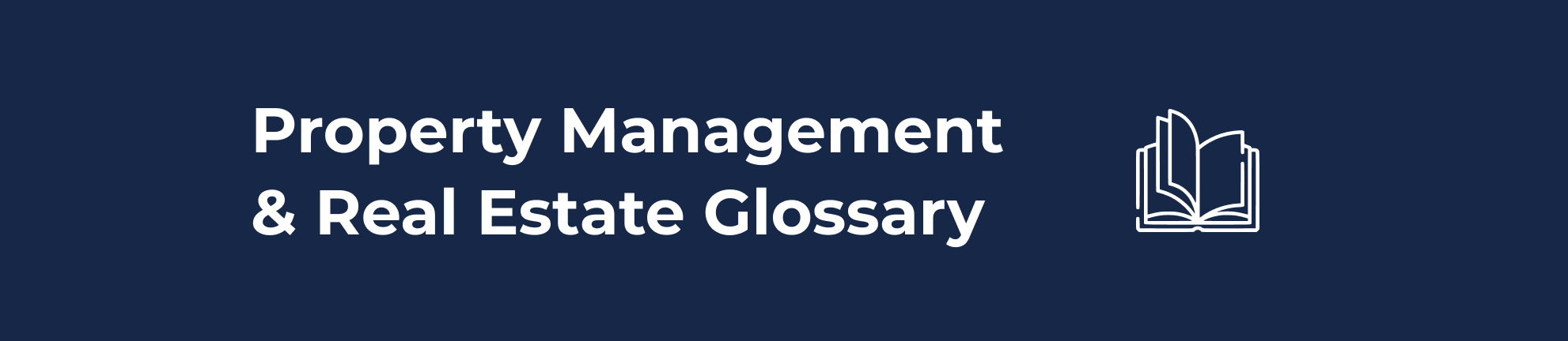 Property Management & Real Estate Glossary